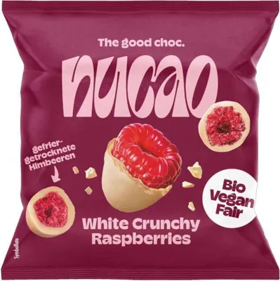 Produktbild von Schokofrüchte - White Crunchy Raspberries 50g