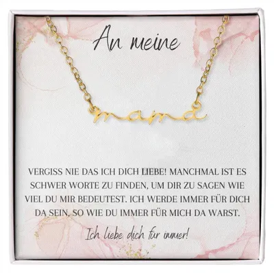 Produktbild von Herzförmige Mutterkette mit Zirkonia als Geschenk