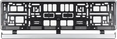 Image de Support de plaque d'immatriculation, support de plaque d'immatriculation argenté 529 x 132 x 11 mm
