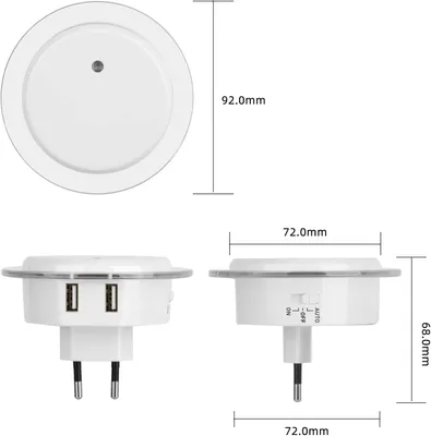 Product images with dimensions and multiple views.
