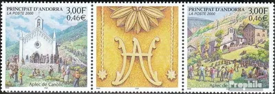Produktbild von Briefmarken Andorra - Französische Post 2000 Mi 552-553 Dreierstreifen (kompl.Ausg.) postfrisch Dorffeste