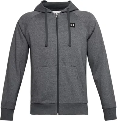 Produktbild von UnderArmour Rival Fleece Hoodie Training Outdoor Kapuze Herren grau NEU L