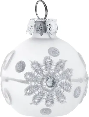 Produktbild von Clayre & Eef   Christbaumkugel (6) Ø 4 cm Weiß Glas 6GL2015
