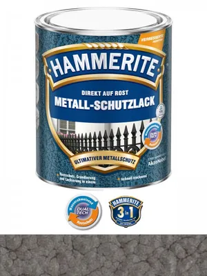 Produktbild von Hammerite Metall Schutzlack Hammerschlag Dunkelgrau 250 ml