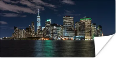 Produktbild von MuchoWow® Poster New York - Skyline 120x60 cm - Bild