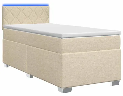 Obrázek produktu pro Postel s pružinovou základnou, matrací a LED podsvícením, rozměry 80 x 200 cm, potahová látka