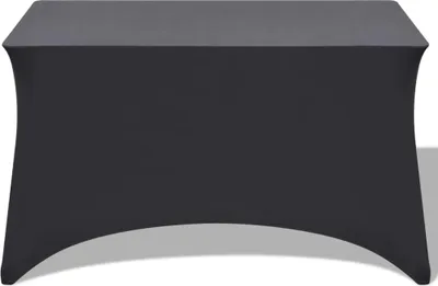Produktbild von vidaXL Stretch-Tischhusse 2 Stk. 120 x 60,5 x 74 cm Anthrazit