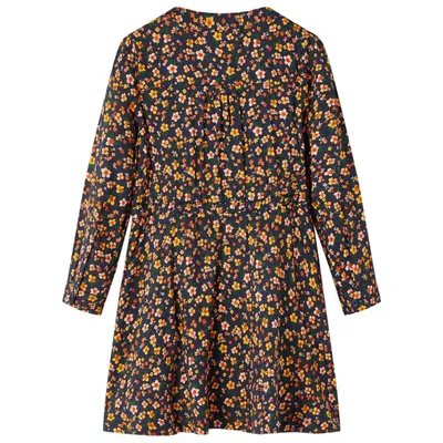 Immagine prodotto di vidaXL Abito da bambino con maniche lunghe blu navy 128