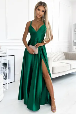 Produktbild von Numoco Formelle Frauenkleider Luna dunkelgrün L
