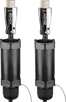 Produktbild von Lindy 38527, 10 m, HDMI Typ A (Standard), HDMI Typ A (Standard), 48 Gbit/s, Schwarz