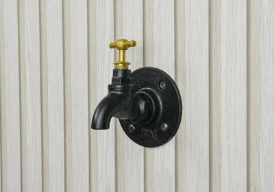 Image de Valve décorative, MyTube, diam.1,9 cm dorée