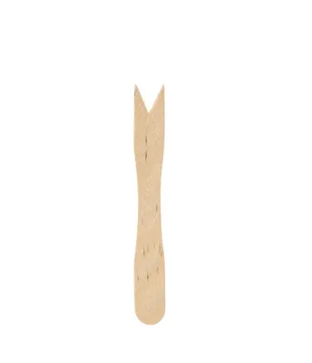 Produktbild von Duni Pommes Gabeln 85mm Holz 1000 Stück 1er Pack