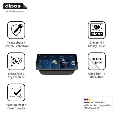 Image de 2x Film de protection d'écran pour Erisin ES 4784i 12.3 Zoll protecteur clair dipos