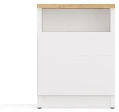 Obrázok produktu pre Nočný stolík GALAX 30/1D, biela/artizán