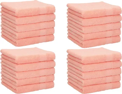 Produktbild von Betz 20 Stück Seiftücher 30x30 cm PALERMO 100% Baumwolle Farbe: apricot