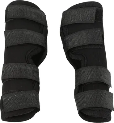 Image de 1 paire d'attelles de jambe pour chiens, noir taille M, pour soins postopératoires & protection des plaies