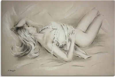 Produktbild von ARTland Leinwandbild Schlafende Venus Größe: 60x40 cm