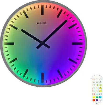 Produktbild von Wanduhr LCD Wanduhr, Multifunktionale Großbild Uhr mit Temperatur,Kalender, Weiß