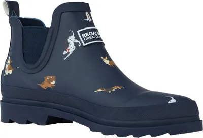 Produktbild von Regatta - Dámské gumové holínky "Harper", psí vzor RG11509 (38 EU) (námořnická modrá)