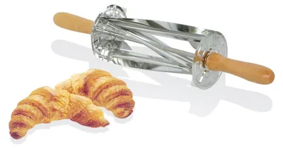 Immagine prodotto di Taglierina per croissant Gobel in acciaio inox con manico in legno 510x95x95 mm