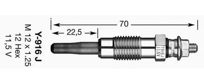 Produktbild von Ngk Glühkerze  5906