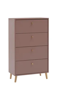 Productafbeelding van Schildmeyer Kommode Bjarne 160564, mauve kleur, 60,1 x 33 x 101,3 cm