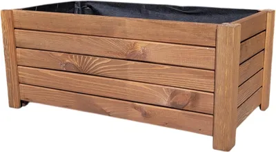 Image de Jardinière en bois, jardinière à fond surélevé