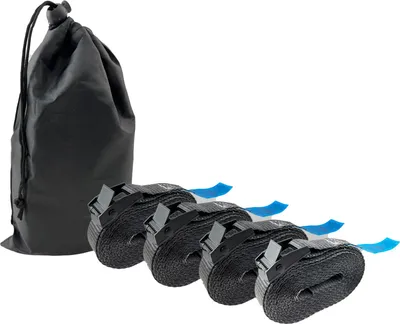 Produktbild von 4x Profi Spanngurt Gurt Zurrgurt Klemmschloss 1-tlg 5m 250 kg Anthrazit inkl. Tasche