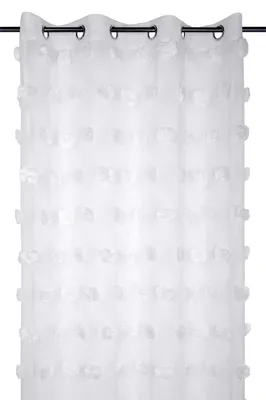 Obrázek produktu pro Záclona POMPINOU s bambulkami, 135 x 260 cm