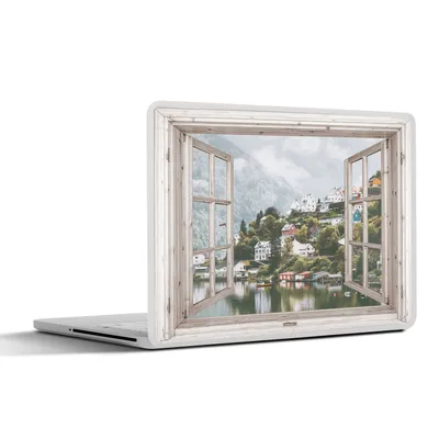 Produktbild von MuchoWow® Laptop Aufkleber Sticker Cover Aussicht - Norwegen - Gebirge 36.5x27.5 cm - Laptop-Sticker