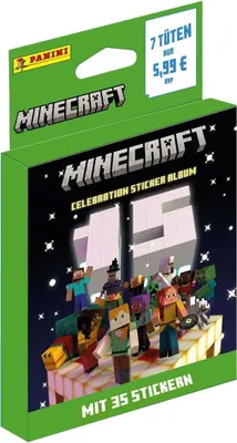 Produktbild von Minecraft Sticker Collection Eco-Blister 15th Anniversary Celebration *Deutsche Version*