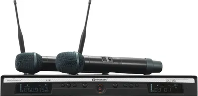 Productafbeelding van Relacart UR-260D Draadloos Handheld Microfoonsysteem. Overdracht: draadloos, inclusief microfoonhoes
