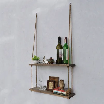 Produktbild von Skye Decor, Aa042 v2, Wandregale, Nussbaum, Holz, 60 x 60 x 14 cm