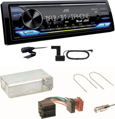 Produktbild von JVC KD-X472DBT Digitalradio FLAC Einbauset für Opel Astra F G Corsa B Zafira A