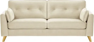 Produktbild von SLF24 - Dreisitzer-Sofa Magnus - hellbeige - Velluto 2