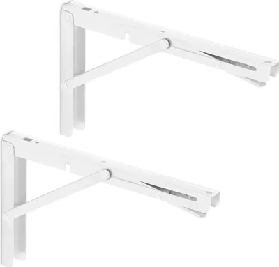 Produktbild von SOTECH 1 Paar klappbare Wandkonsolen weiß, Tragkraft 150 kg, 300 x 176 mm