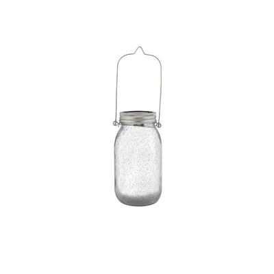 Image de LIVARNO home Lampe solaire LED, en verre, blanc chaud, 9,3x9,3x30 cm