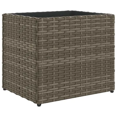 Produktbild von vidaXL Pflanzkübel Grau 36x30x32 cm Poly Rattan