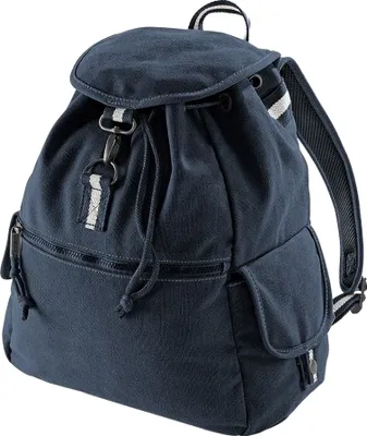 Produktbild von Quadra Vintage Segeltuch Rucksack - 18 Liter BC766 (Einheitsgröße) (Vintage Oxford Navy)