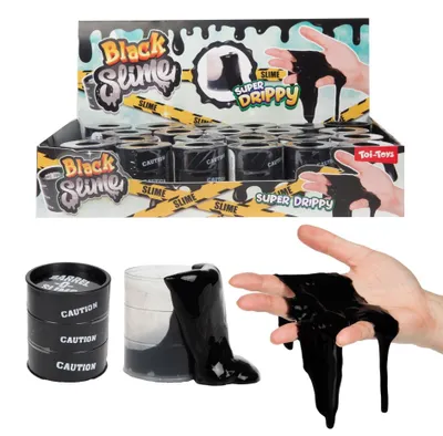 Produktbild von Toi-toys Schleim im Mini-Ölfass schwarz