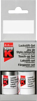 Produktbild von Auto-K Lackstift Kratzerentfernung KFZ LA7W Reflexsilber 9 ml + 9 ml Metallic