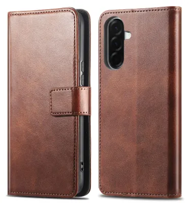 Productafbeelding van imoshion Luxe Bookcase voor de Samsung Galaxy A26 - Donkerbruin