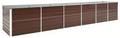 Obrázek produktu pro Zahradní záhon 480x80x77 cm - Vyvýšený kovový záhon pro zeleninu a květiny