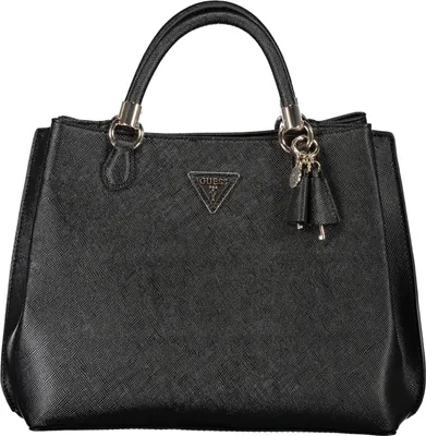 Produktbild von Elegante Damenhandtasche Schwarz mit Schultergurt & vielen Fächern