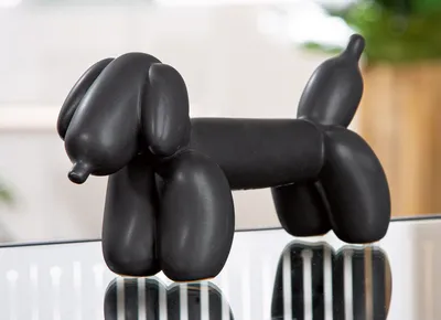 Productafbeelding van Gilde Figur, Dackel, Waldi Ballonhund, Ballonhund, Keramik, schwarz, VE 2 Höhe: 10.00 cm Breite: 20.50 cm Tiefe: 10.00cm 58583