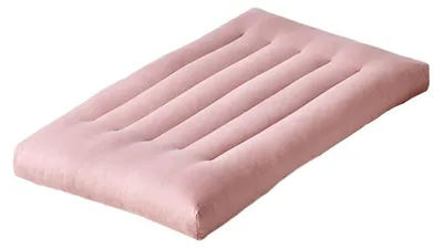 Image de Solidchoice - Oreiller plat, idéal pour les personnes dormant sur le dos ou sur le ventre, couleur rose