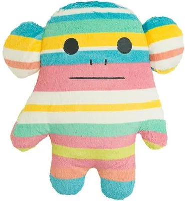 Obrázek produktu pro SCANquilt plyšák FRIEND JUNIOR pruhy zelenožlutá 100% polyester JR / 36 x 42 cm