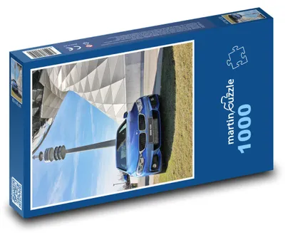 Obrázek produktu pro Puzzle 1000 Modré sportovní auto v Mnichově - martinpuzzle