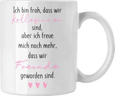 Produktbild von Trendation - Kollegin Tasse Geschenk Beste Arbeitskollegin Geschenkidee Abschied Abschiedsgeschenk (Weiß)