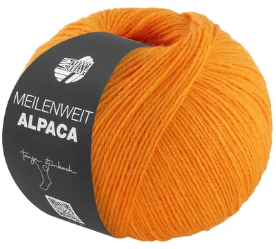Produktbild von Lana Grossa - Meilenweit 6-fach 150g Alpaca uni 1001 orange